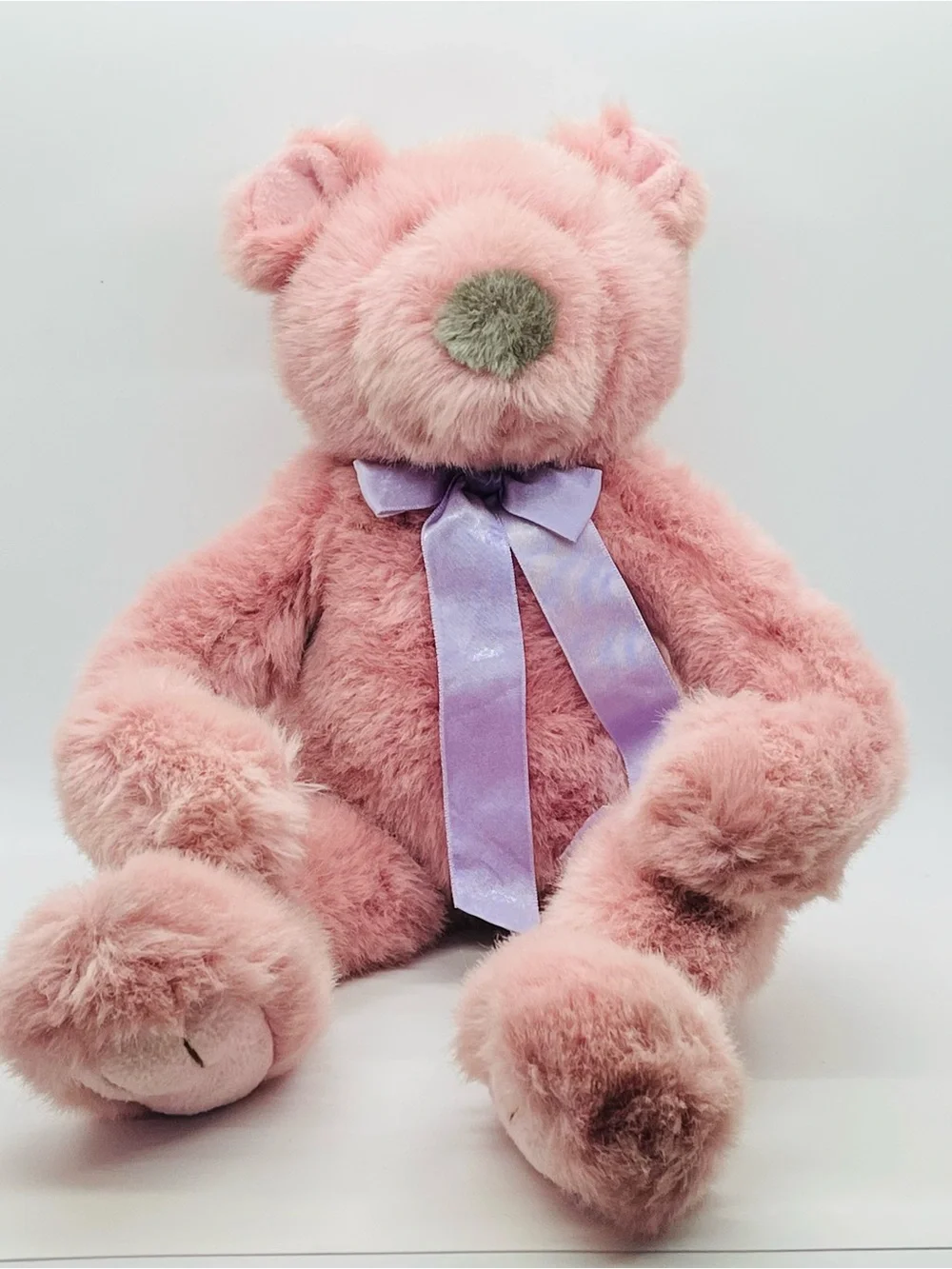 Vintage Mary Meyer 1995 Teddy Bear Funny Bones Pink Poseable Jointed Plush 18